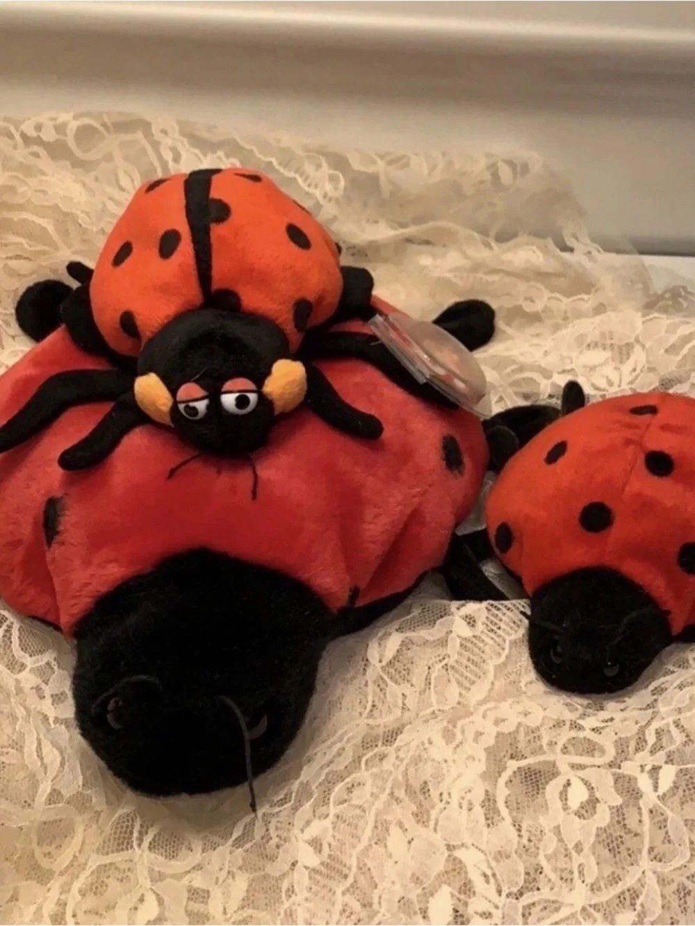 TY beanie babies  Bundle of Lady Bugs Mommy and babies 2 Don’t Have Tags